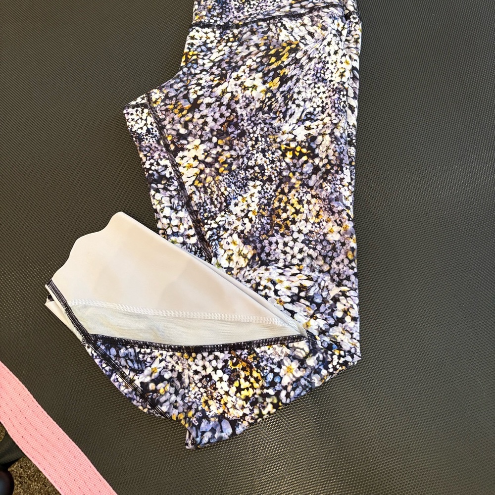Patterned Lululemon Leggings with Abstract Design